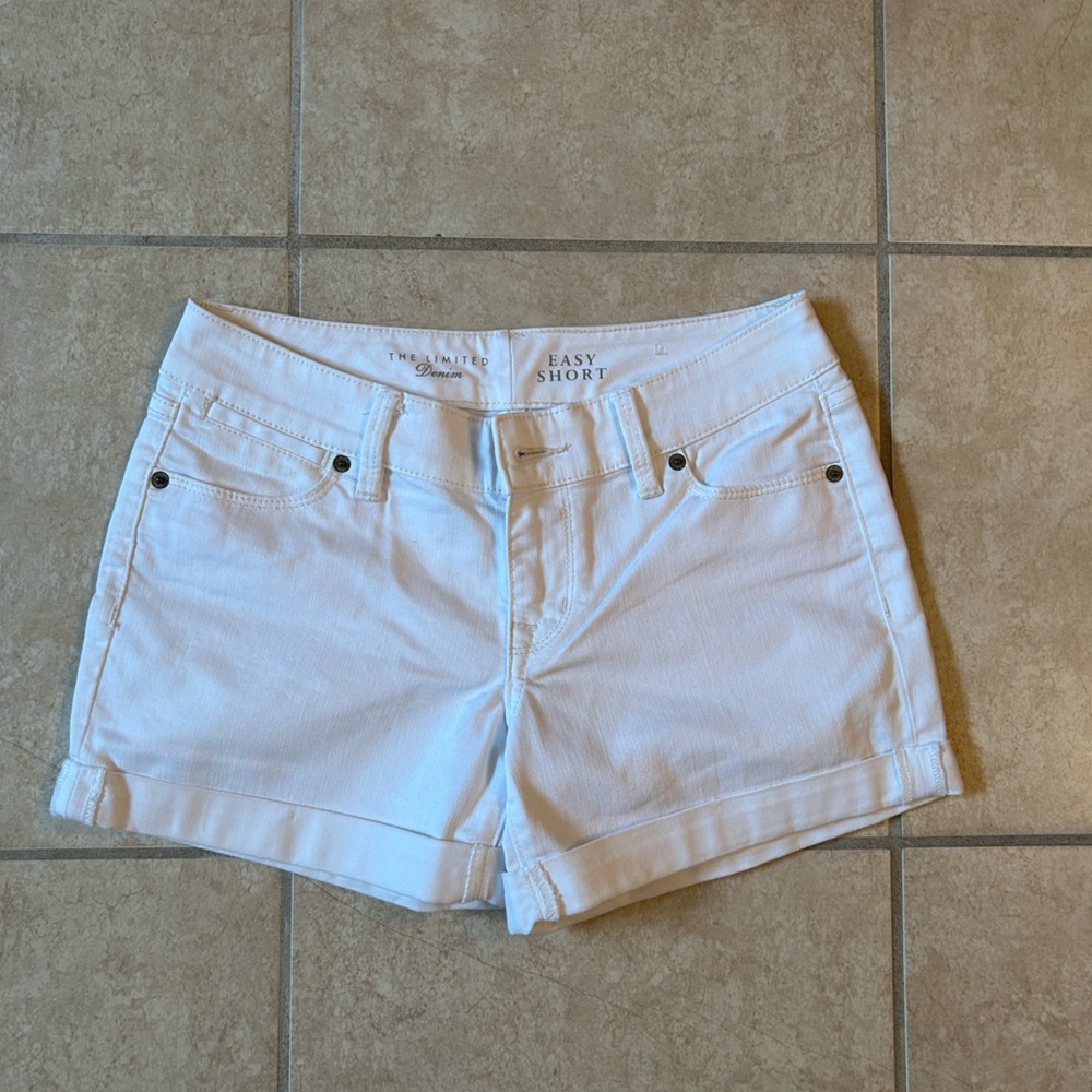 🌺The Limited Denim white short size 2
